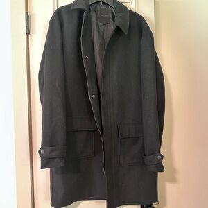 ONLY & SONS Black Trench Coat Classic Tailored Design